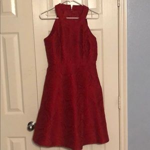 Red rose Calvin Klein dress